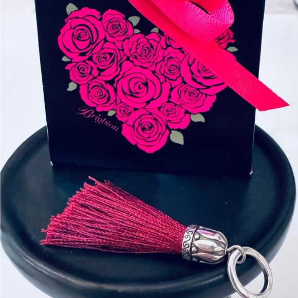 Brighton Jewelry - Brighton Thalia Burgundy Tassel Charm